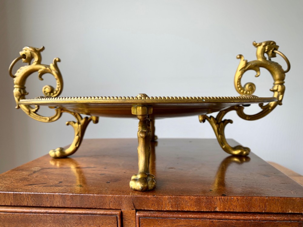 VICTORIAN GILT AND ENAMELLED TAZZA OR COMPOTE View III