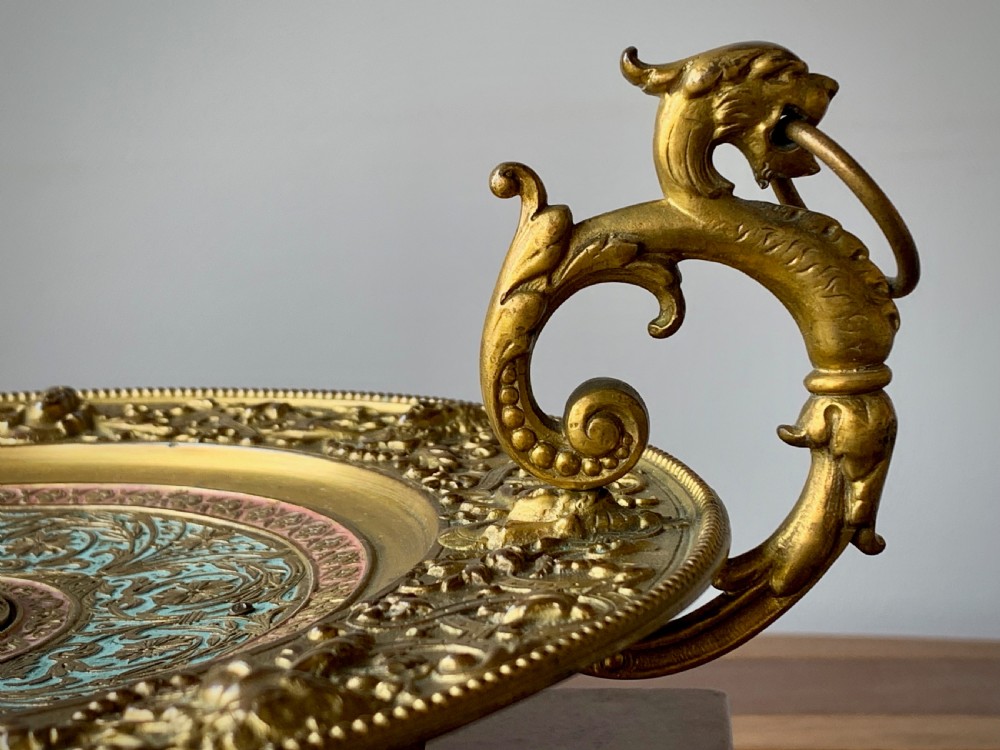 VICTORIAN GILT AND ENAMELLED TAZZA OR COMPOTE View VI