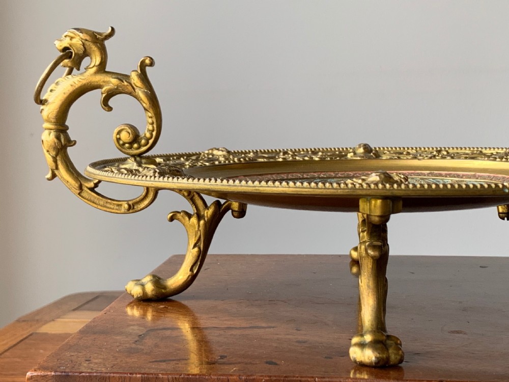 VICTORIAN GILT AND ENAMELLED TAZZA OR COMPOTE View X