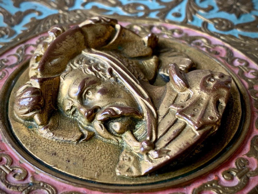 VICTORIAN GILT AND ENAMELLED TAZZA OR COMPOTE View XII