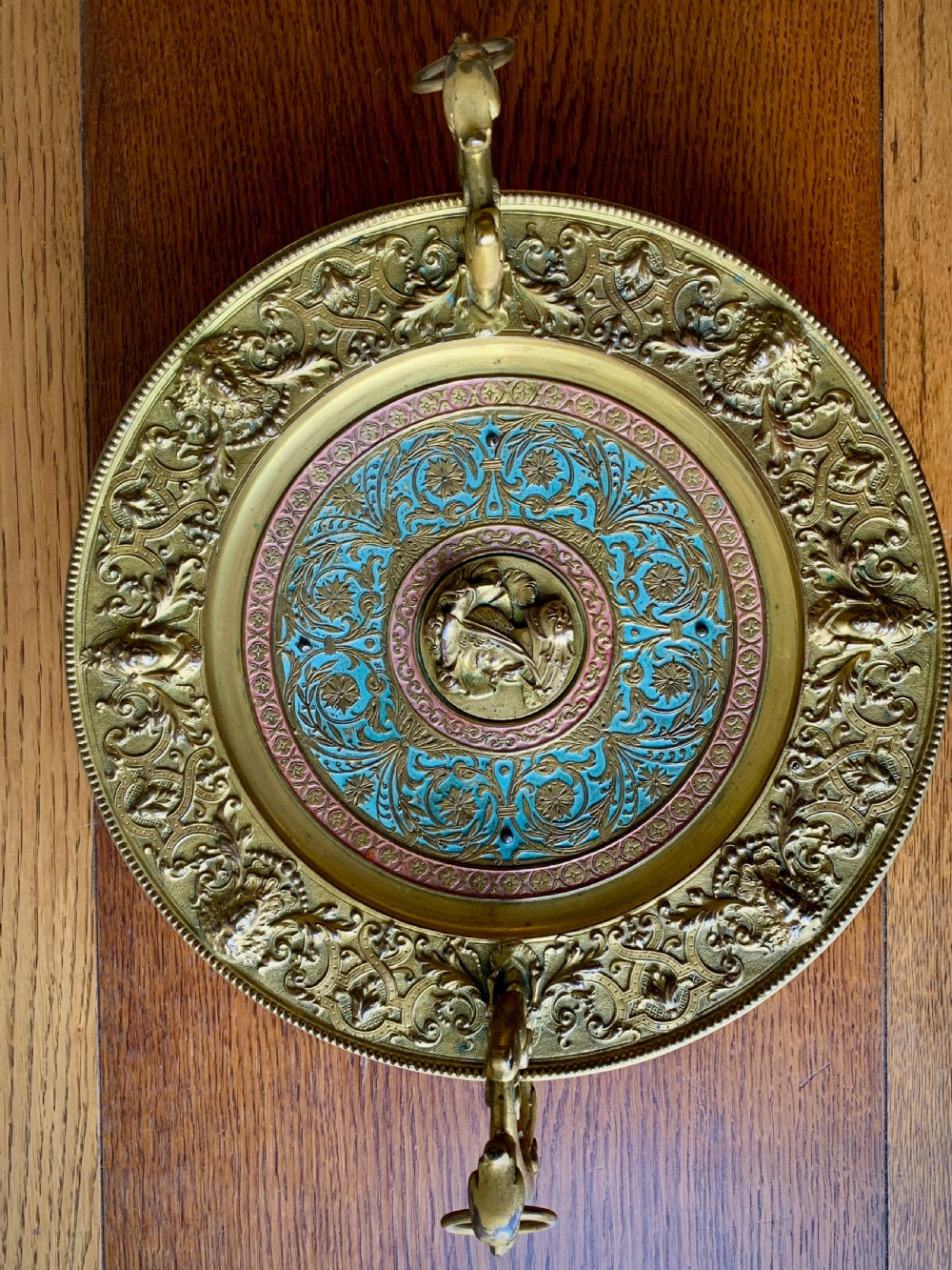 VICTORIAN GILT AND ENAMELLED TAZZA OR COMPOTE View XV