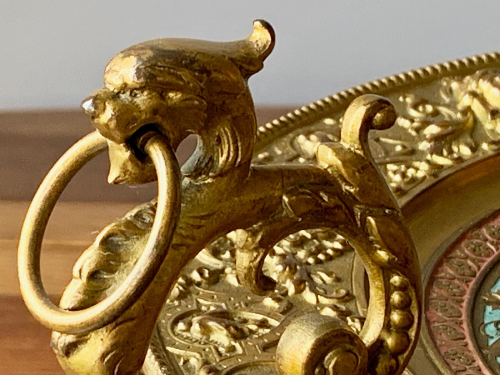 VICTORIAN GILT AND ENAMELLED TAZZA OR COMPOTE View XVII
