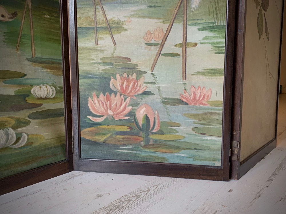 SUPERB VICTORIAN ROOM DIVIDER SCREEN View VIII