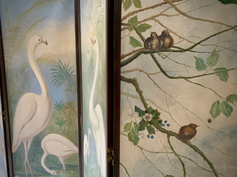SUPERB VICTORIAN ROOM DIVIDER SCREEN View XII