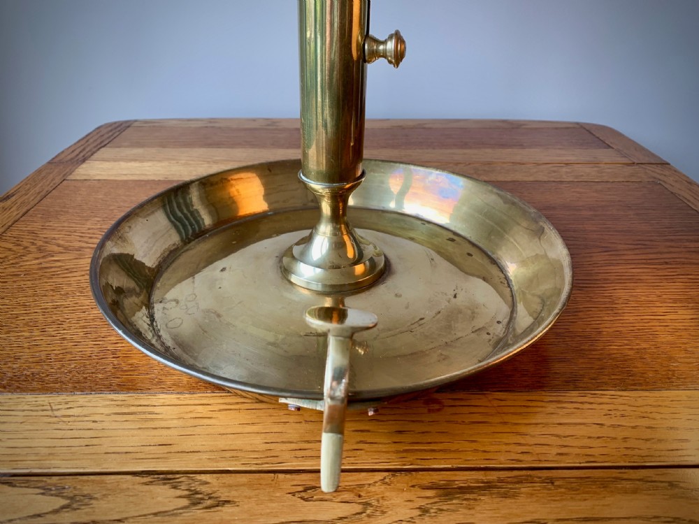 HUGE BRASS EJECTOR CHAMBER STICK / CANDLE STICK View IX