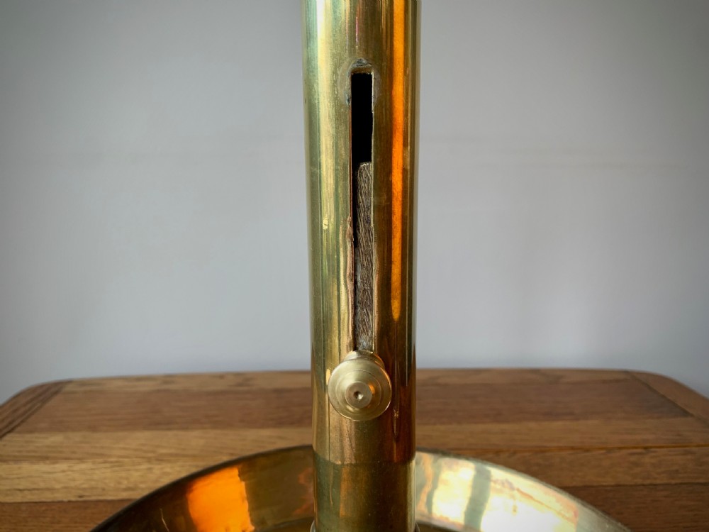 HUGE BRASS EJECTOR CHAMBER STICK / CANDLE STICK View XII