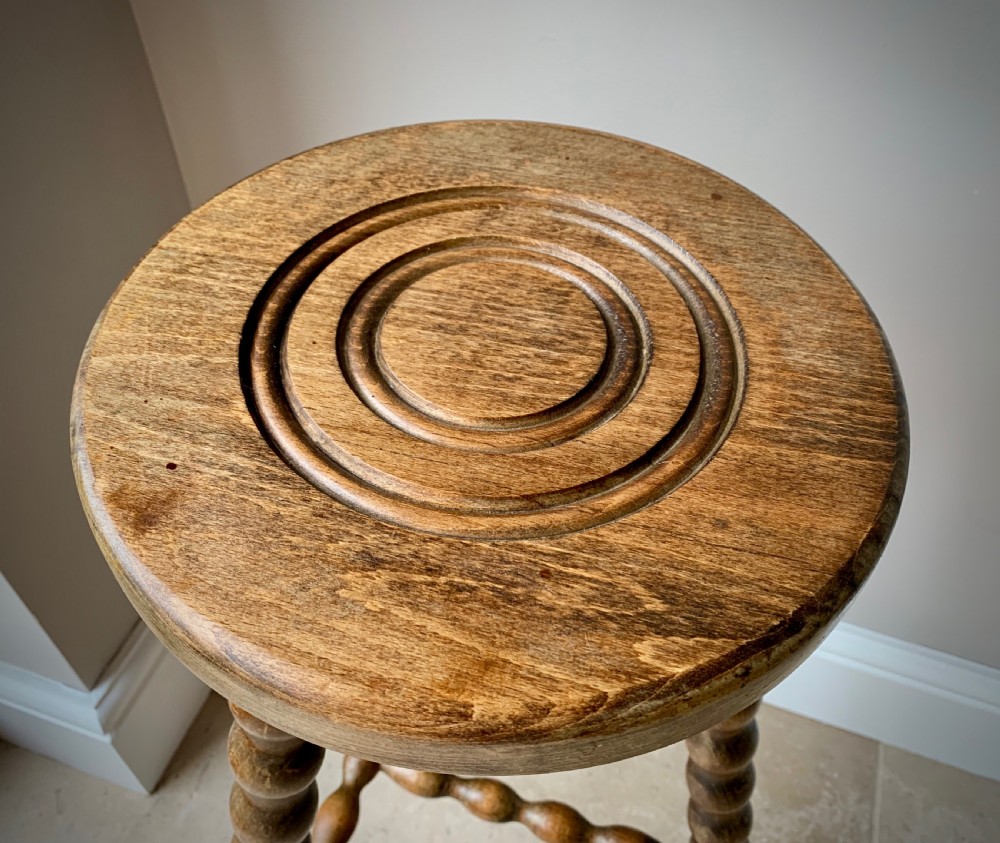 PAIR OF TALL FRENCH BOBBIN STOOLS View IX