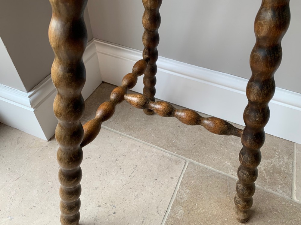 PAIR OF TALL FRENCH BOBBIN STOOLS View X