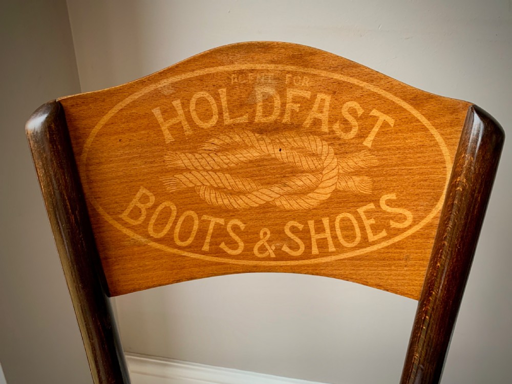 THONET ADVERTISING CHAIR FOR HOLDFAST BOOTS & SHOES - 1920's View V