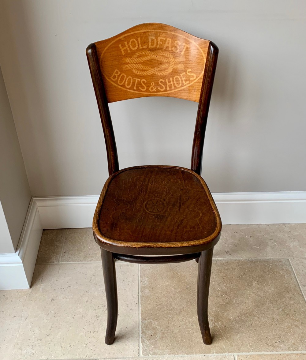 THONET ADVERTISING CHAIR FOR HOLDFAST BOOTS & SHOES - 1920's View IX