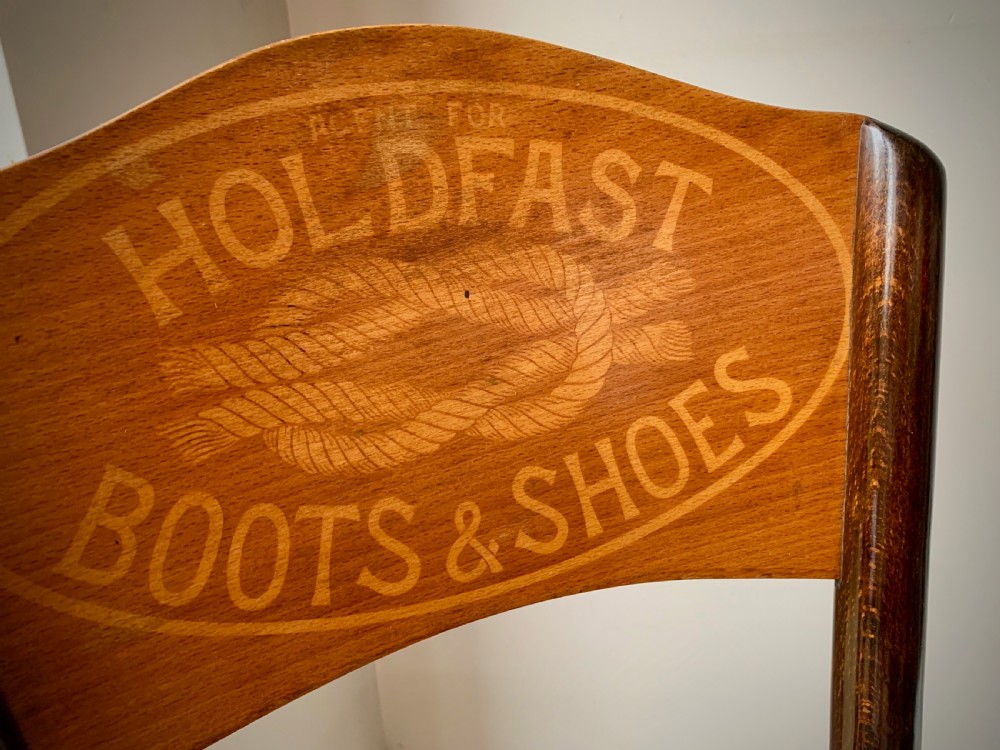 THONET ADVERTISING CHAIR FOR HOLDFAST BOOTS & SHOES - 1920's View XIII