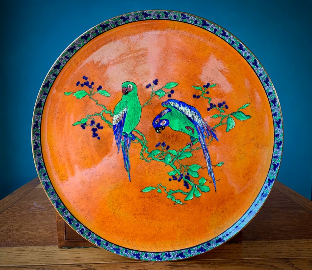 CARLTON WARE - BEST WARE CHARGER - 'PARROTS DESIGN'
