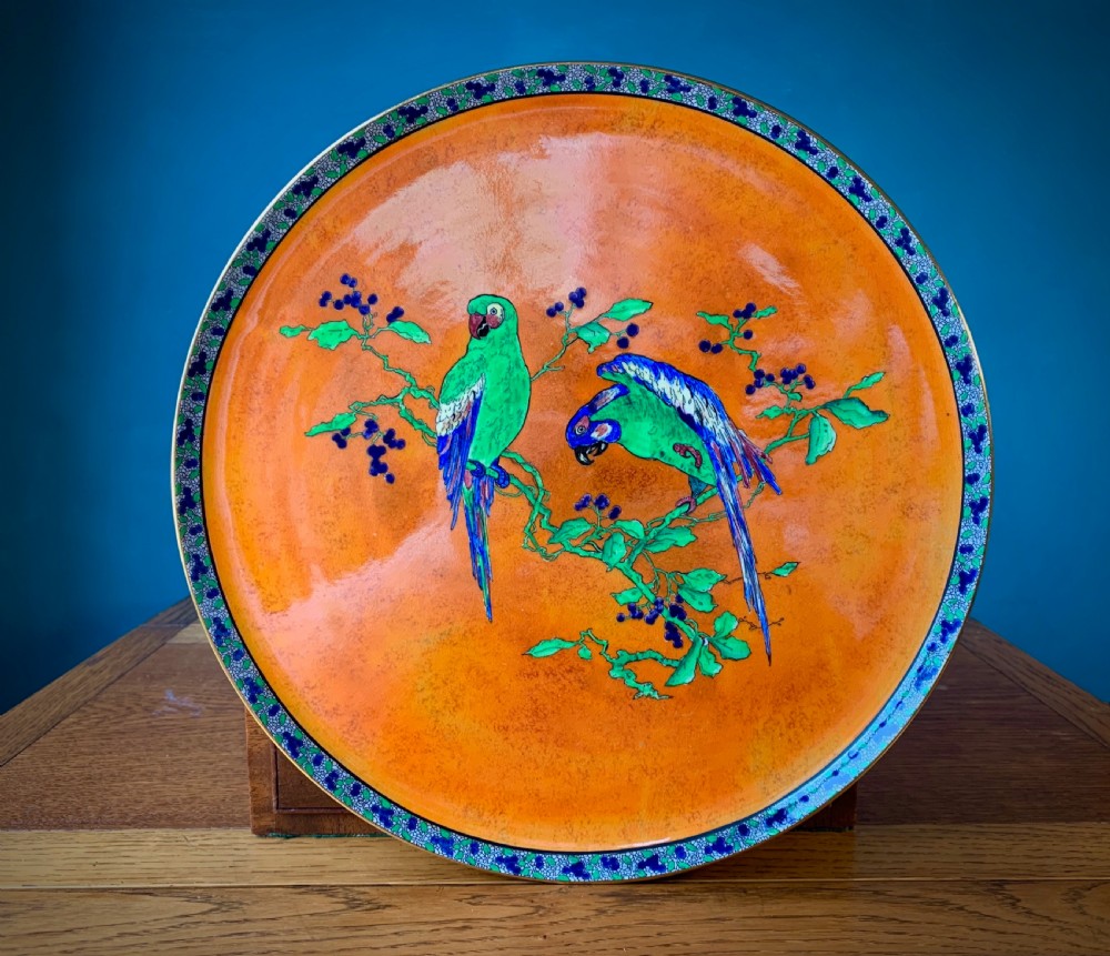 CARLTON WARE - BEST WARE CHARGER - 'PARROTS DESIGN' View II