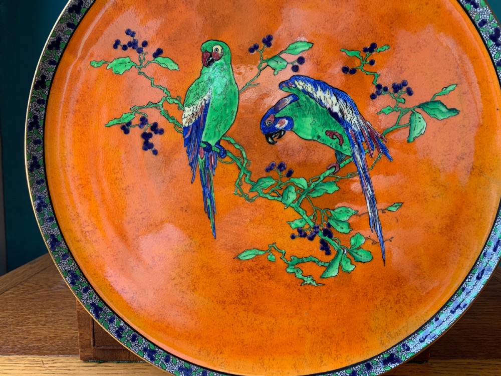 CARLTON WARE - BEST WARE CHARGER - 'PARROTS DESIGN' View III