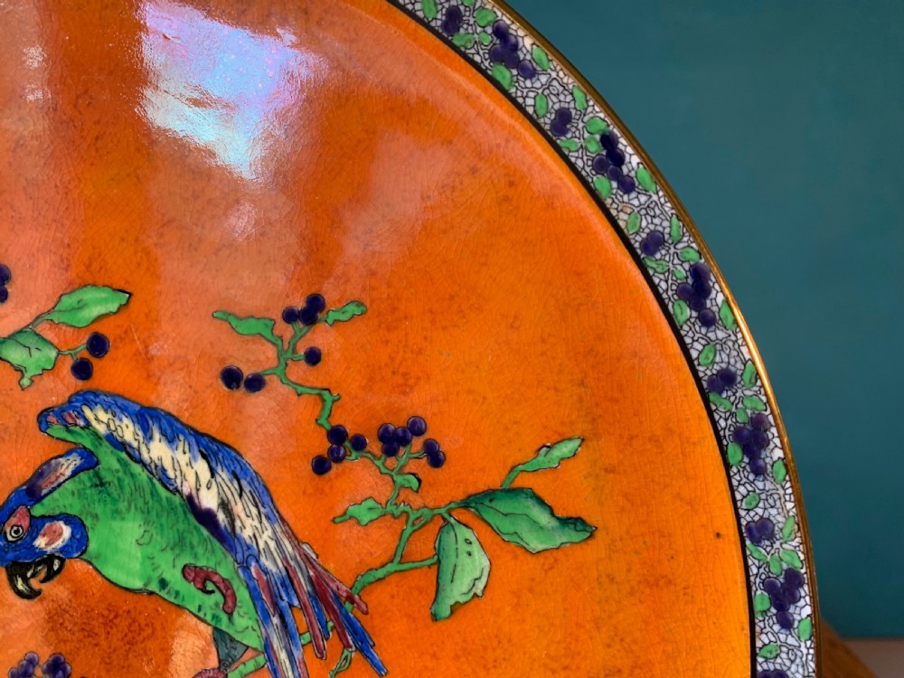 CARLTON WARE - BEST WARE CHARGER - 'PARROTS DESIGN' View V