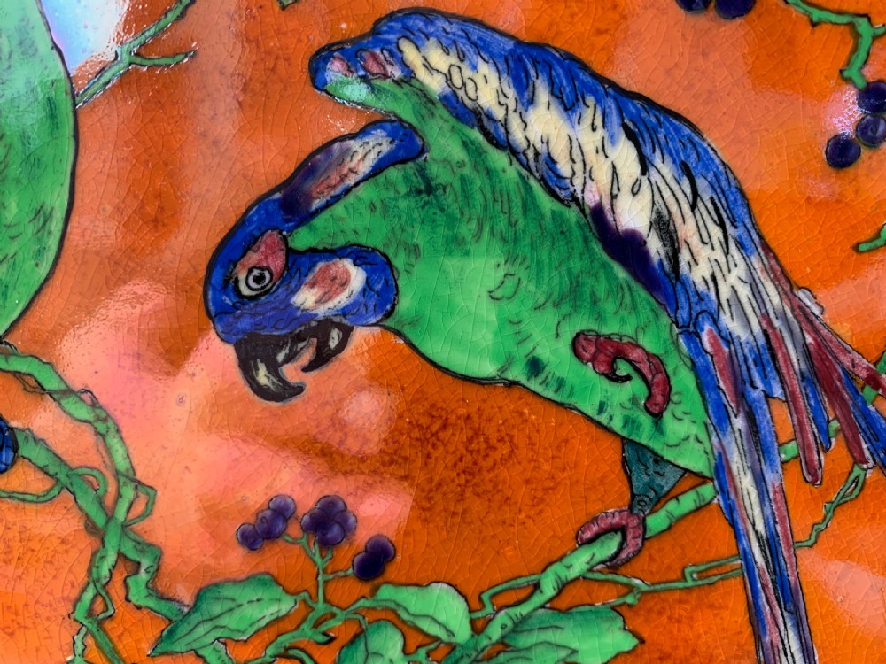 CARLTON WARE - BEST WARE CHARGER - 'PARROTS DESIGN' View VII