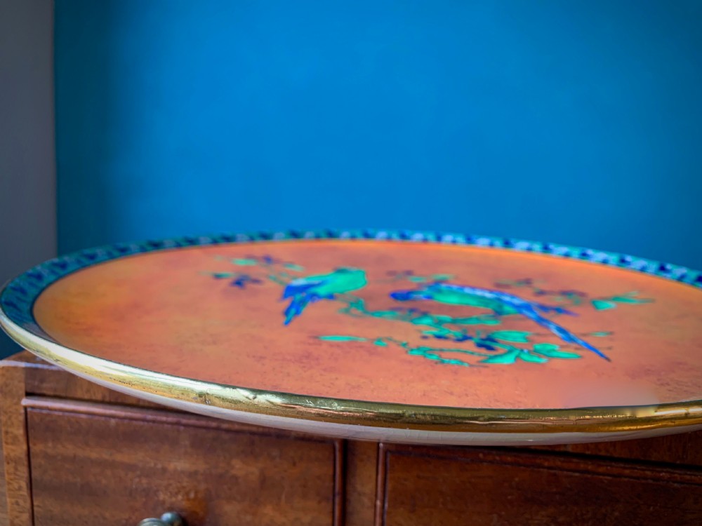 CARLTON WARE - BEST WARE CHARGER - 'PARROTS DESIGN' View IX