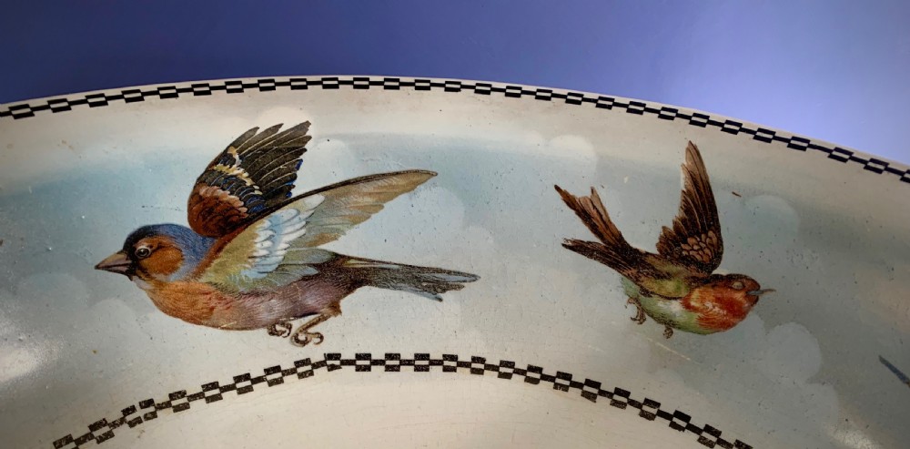 EDWARDIAN WASH BASIN WITH ENGLISH GARDEN BIRDS View VIII
