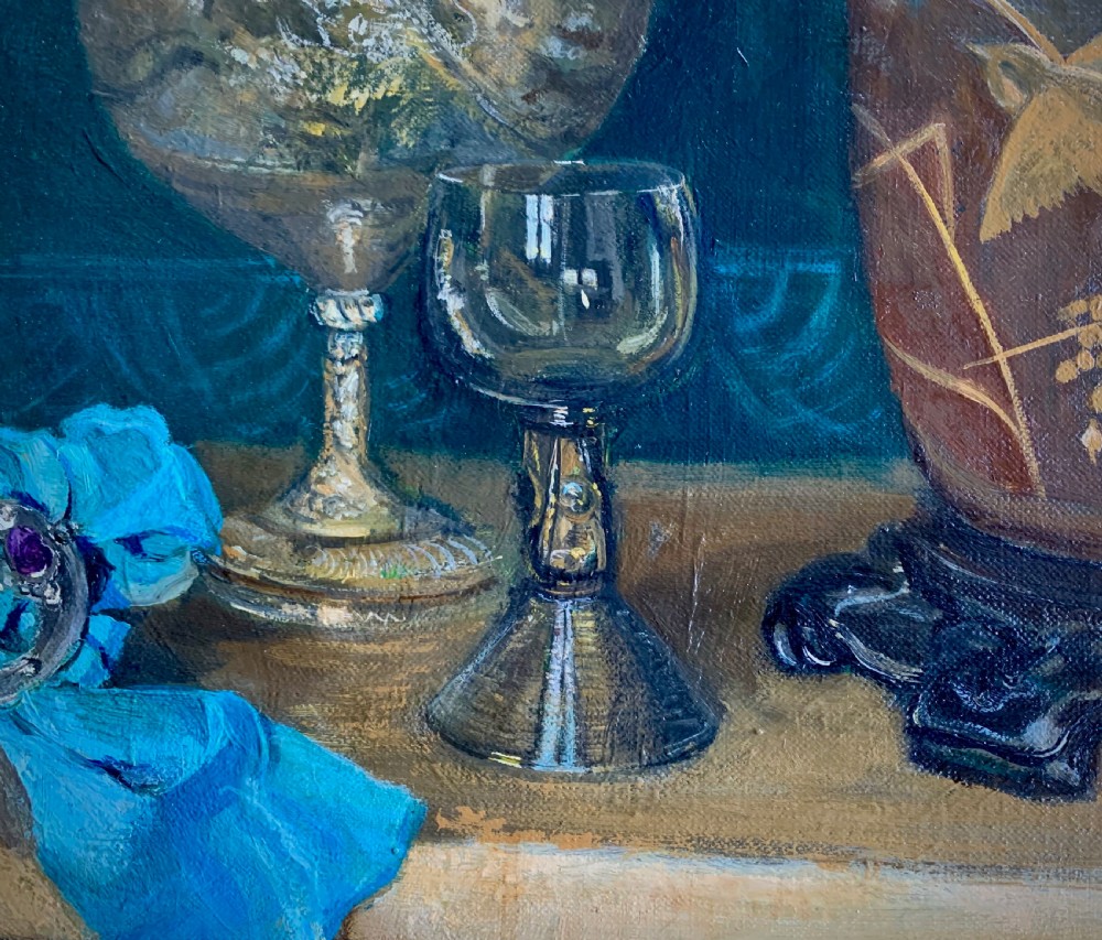 OIL PAINTING - STILL LIFE - MARGARET 'MAGGIE' HAMILTON, 1867 - 1952 View II