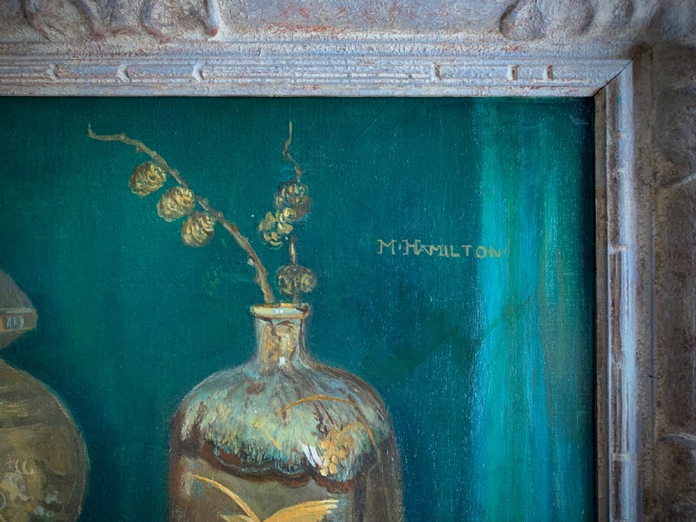 OIL PAINTING - STILL LIFE - MARGARET 'MAGGIE' HAMILTON, 1867 - 1952 View IV