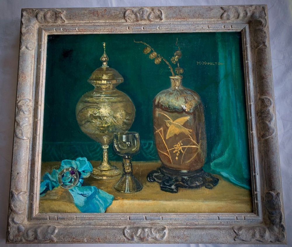 OIL PAINTING - STILL LIFE - MARGARET 'MAGGIE' HAMILTON, 1867 - 1952 View VI