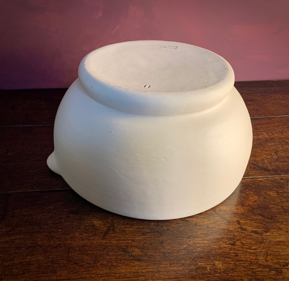 MONUMENTAL PESTLE AND MORTAR IN WHITE STONEWARE View XI