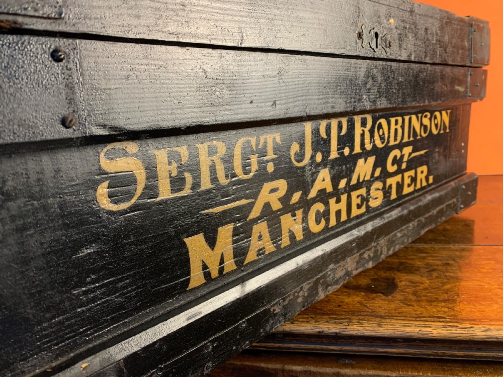 VICTORIAN MILITARY CHEST / TRUNK View IV