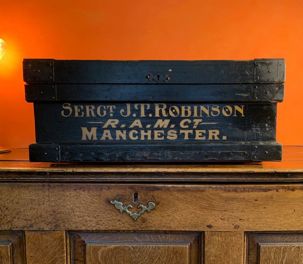 VICTORIAN MILITARY CHEST / TRUNK View XI