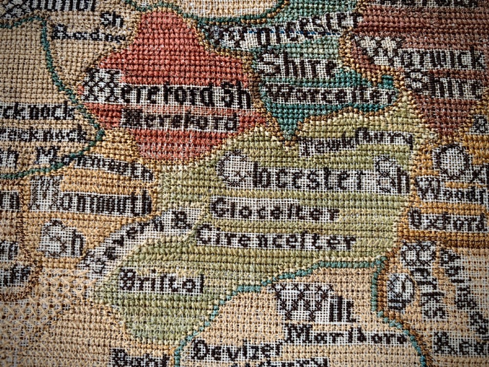 GEORGIAN MAP SAMPLER - ANN THORNYCROFT 1780 View III