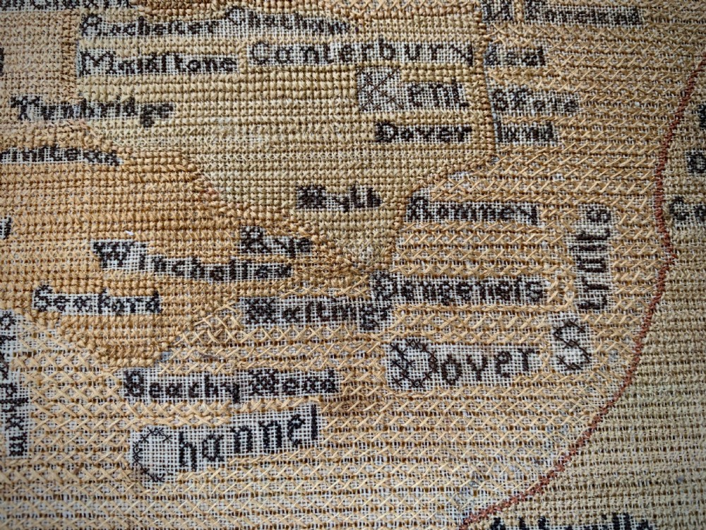 GEORGIAN MAP SAMPLER - ANN THORNYCROFT 1780 View VIII