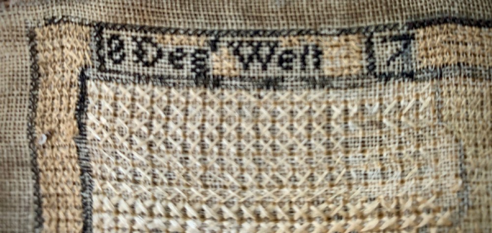 GEORGIAN MAP SAMPLER - ANN THORNYCROFT 1780 View XIII