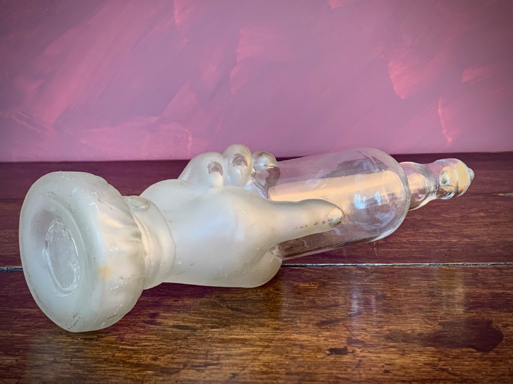 PAIR OF FRENCH ART NOUVEAU GLASS BOUDOIR BOTTLES - LEGRAS & CIE. View IX
