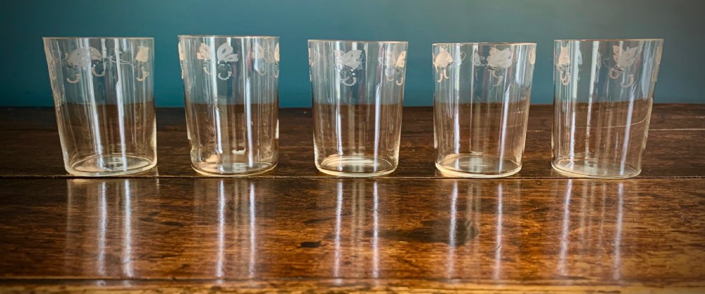 WMF ART NOUVEAU SILVER PLATE & ENGRAVED CRYSTAL CUPS View VII