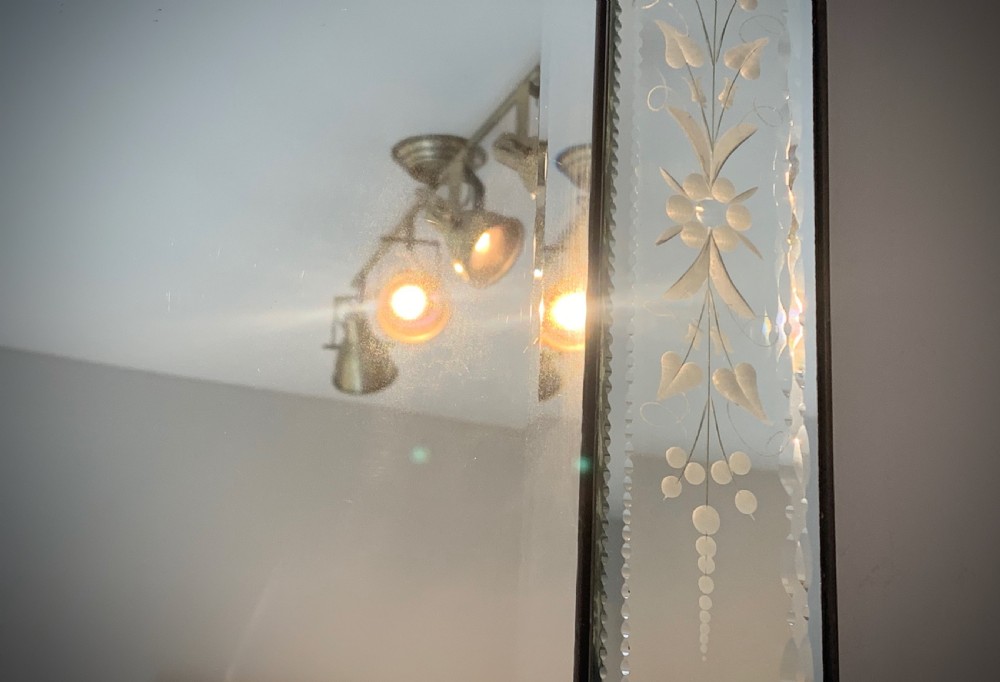 VENETIAN ETCHED GLASS MIRROR - EARLY 20TH CENTURY View IX