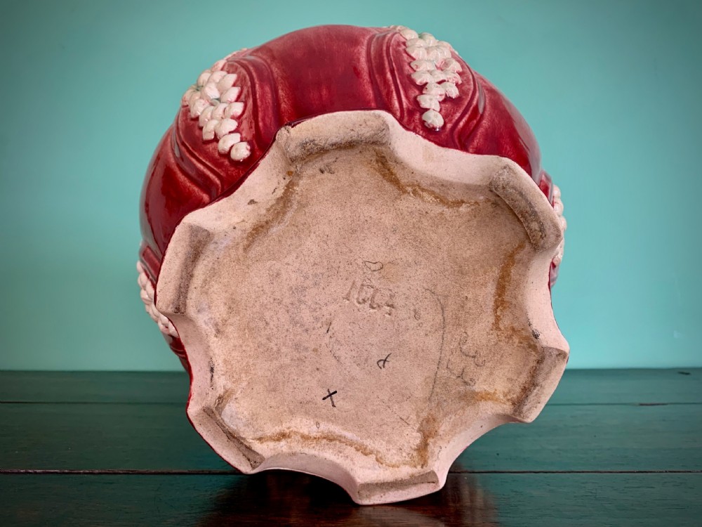 VICTORIAN MAJOLICA JARDINIERE View VI