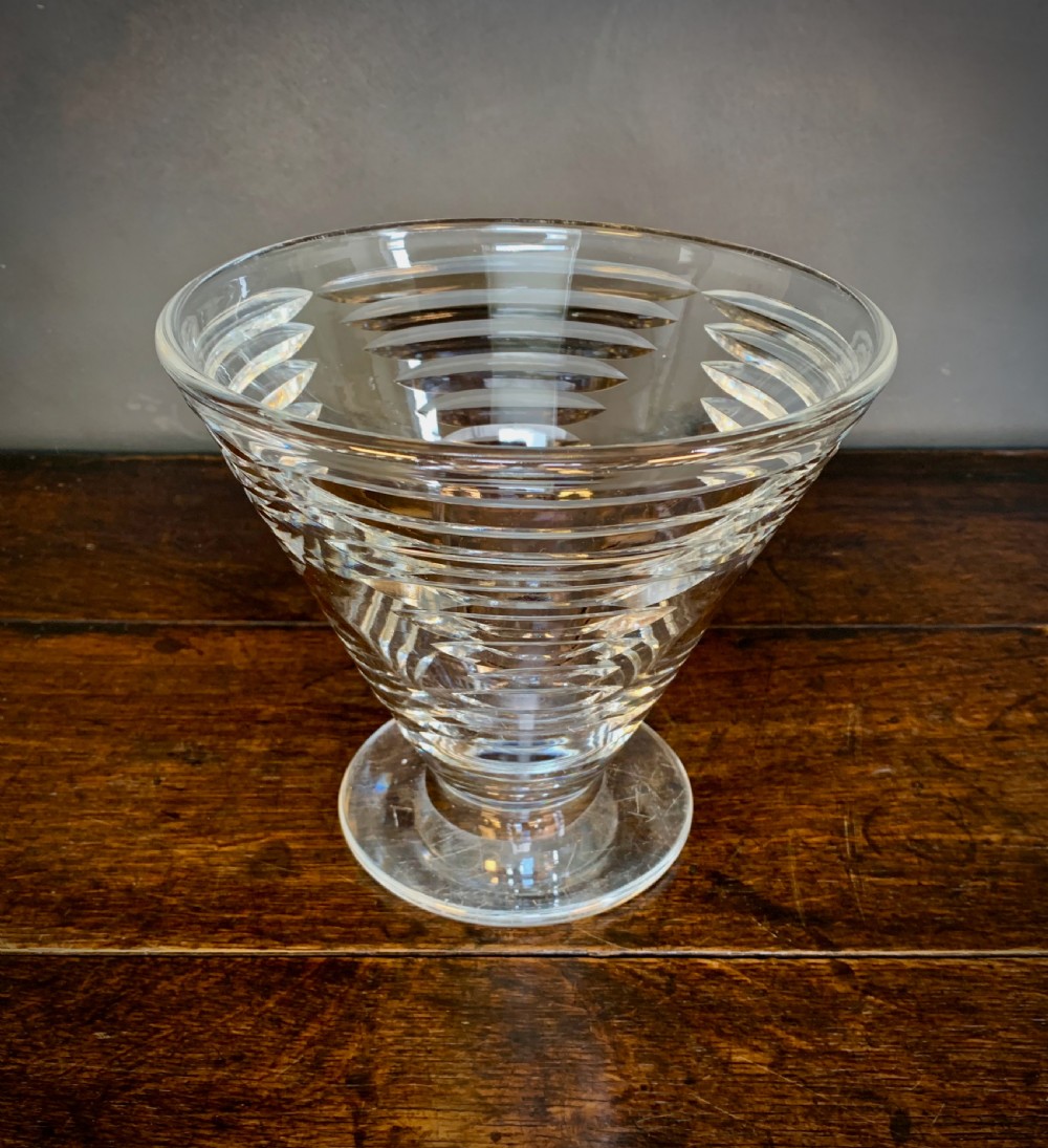 ART DECO CUT CRYSTAL VASE. View IV