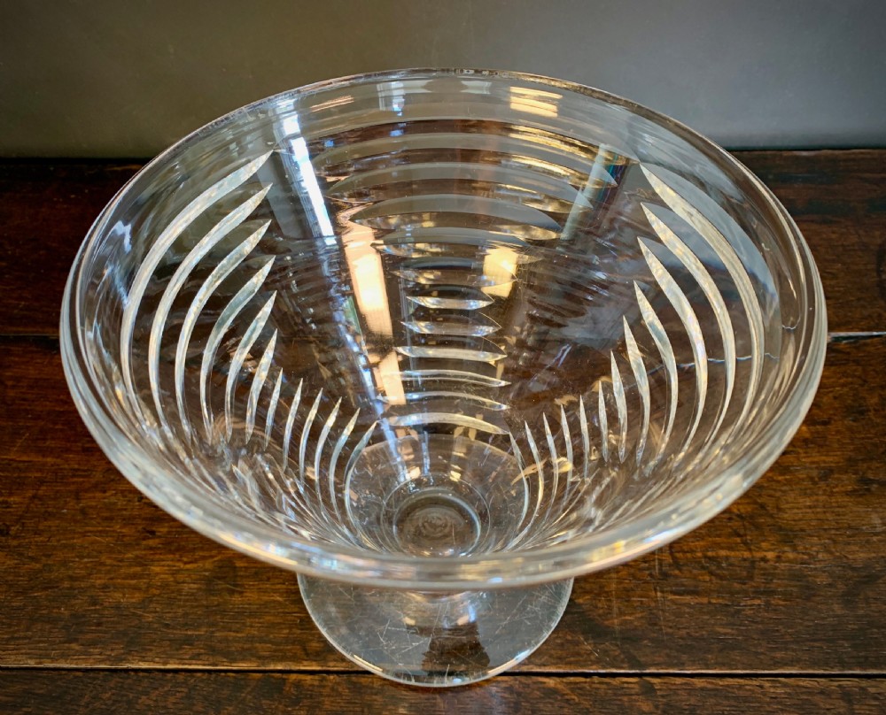 ART DECO CUT CRYSTAL VASE. View V