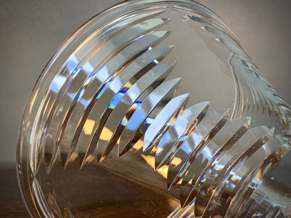 ART DECO CUT CRYSTAL VASE. View VI