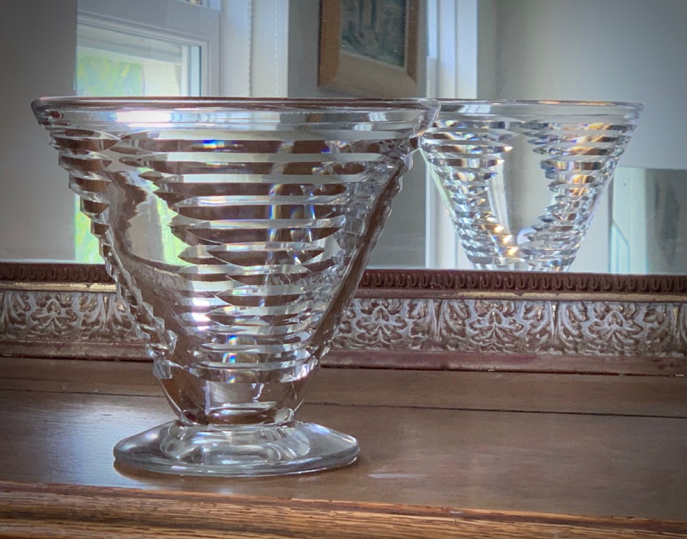 ART DECO CUT CRYSTAL VASE. View IX
