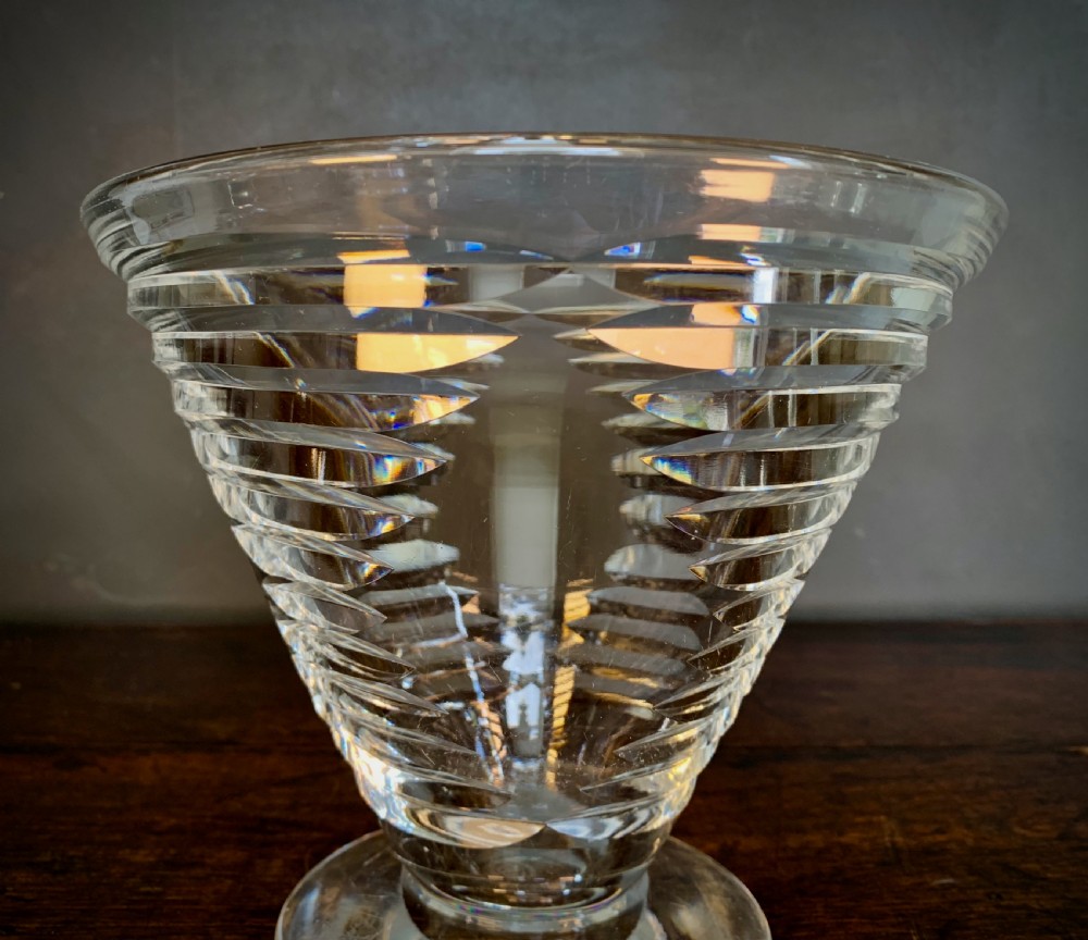 ART DECO CUT CRYSTAL VASE. View XI