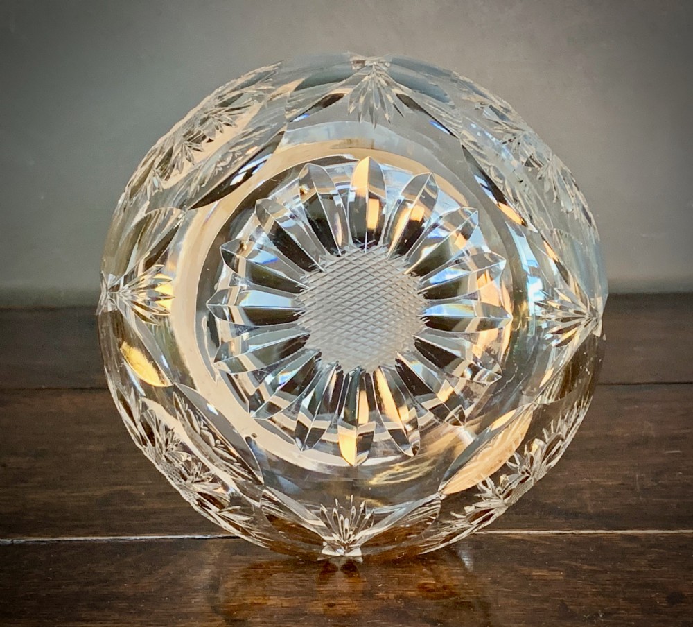 MAPPIN AND WEBB CUT CRYSTAL AND SILVER PLATED BISCUIT BARREL. / ICE BUCKET View V