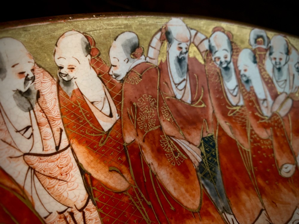 JAPANESE KUTANI WARE CHARGER - MEIJI PERIOD - 19th CENTURY. View VIII