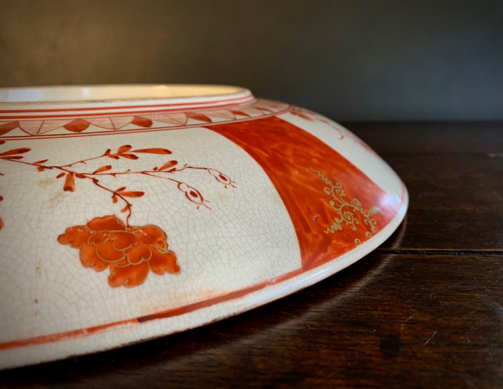 JAPANESE KUTANI WARE CHARGER - MEIJI PERIOD - 19th CENTURY. View XIII