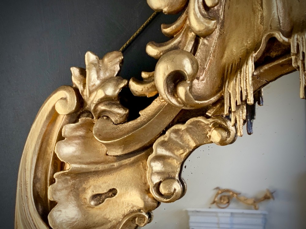 VICTORIAN CHINOISERIE GILDED MIRROR IN THE GEORGIAN STYLE. View III