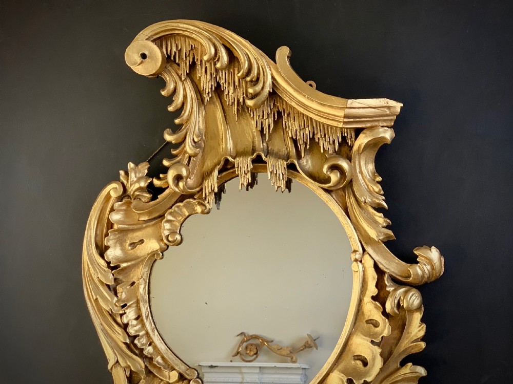 VICTORIAN CHINOISERIE GILDED MIRROR IN THE GEORGIAN STYLE. View VI