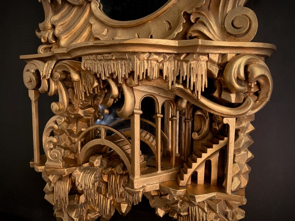 VICTORIAN CHINOISERIE GILDED MIRROR IN THE GEORGIAN STYLE. View VIII