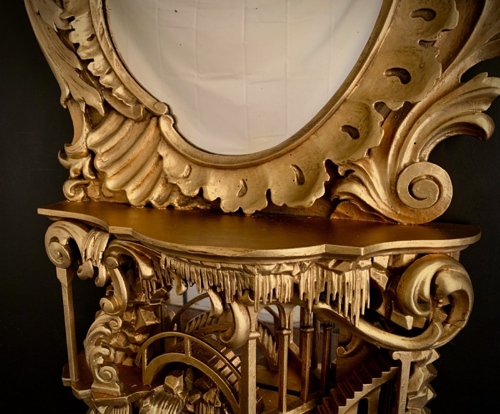 VICTORIAN CHINOISERIE GILDED MIRROR IN THE GEORGIAN STYLE. View XVIII