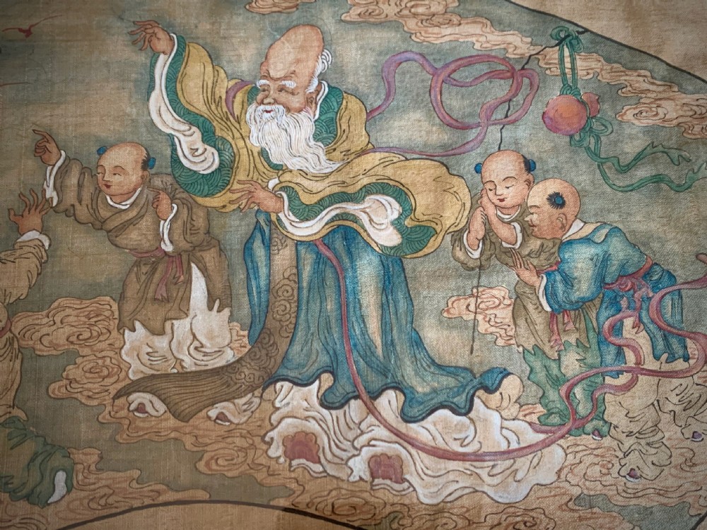 18th Century Chinese painting on silk - Qianlong Period (1735 - 1796) View II