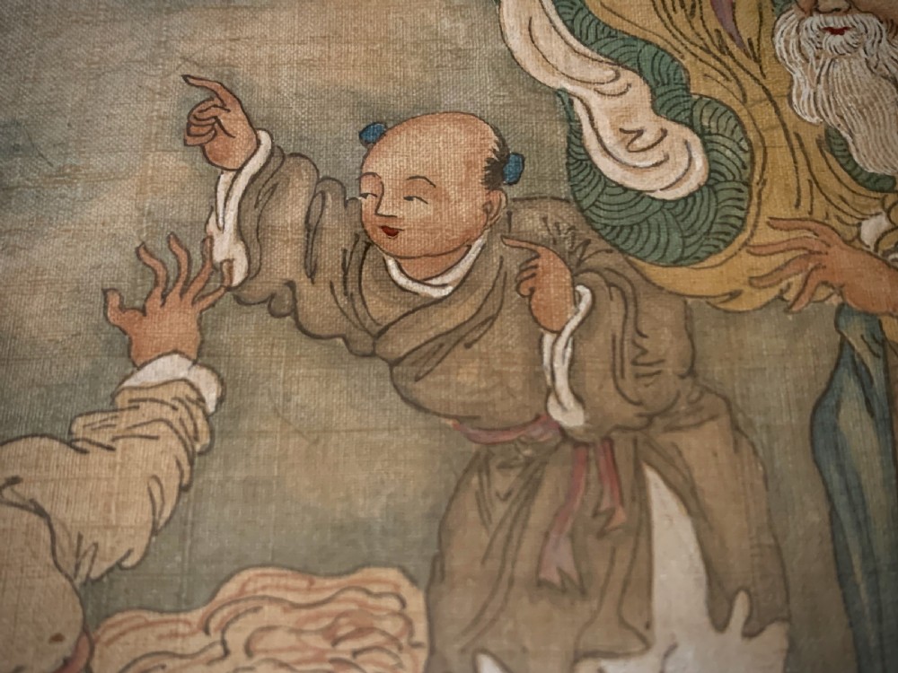 18th Century Chinese painting on silk - Qianlong Period (1735 - 1796) View III