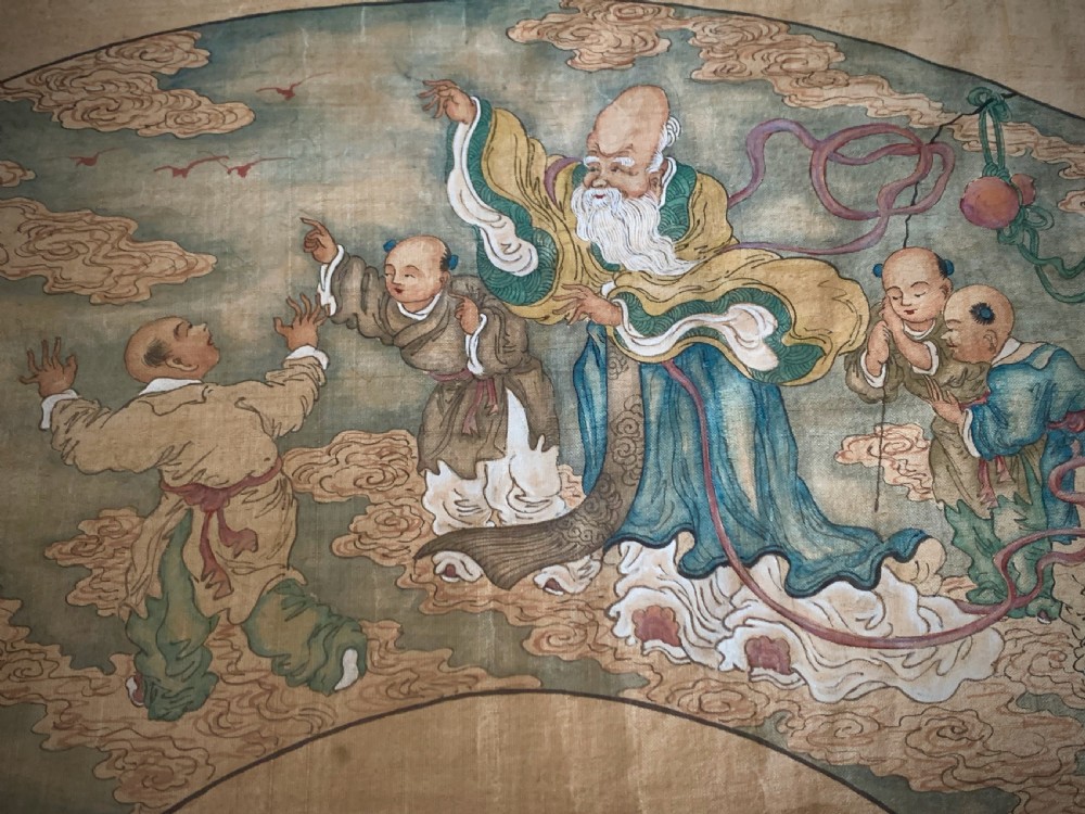 18th Century Chinese painting on silk - Qianlong Period (1735 - 1796) View IV